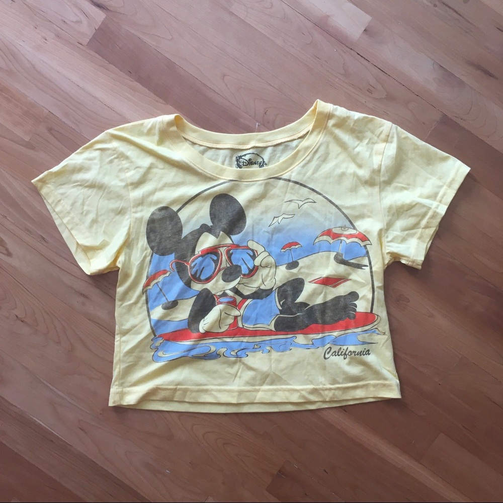 NWOT Mickey crop top